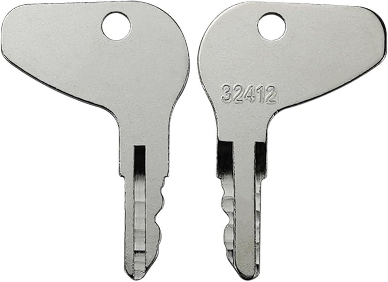 gradora 4PCS H32412 Ignition Keys Replacement for Ku-bota L, G & M Series Mahin-dra Mitsu-bishi Ca-se Tractor 32412 35260-31852 - Image 3